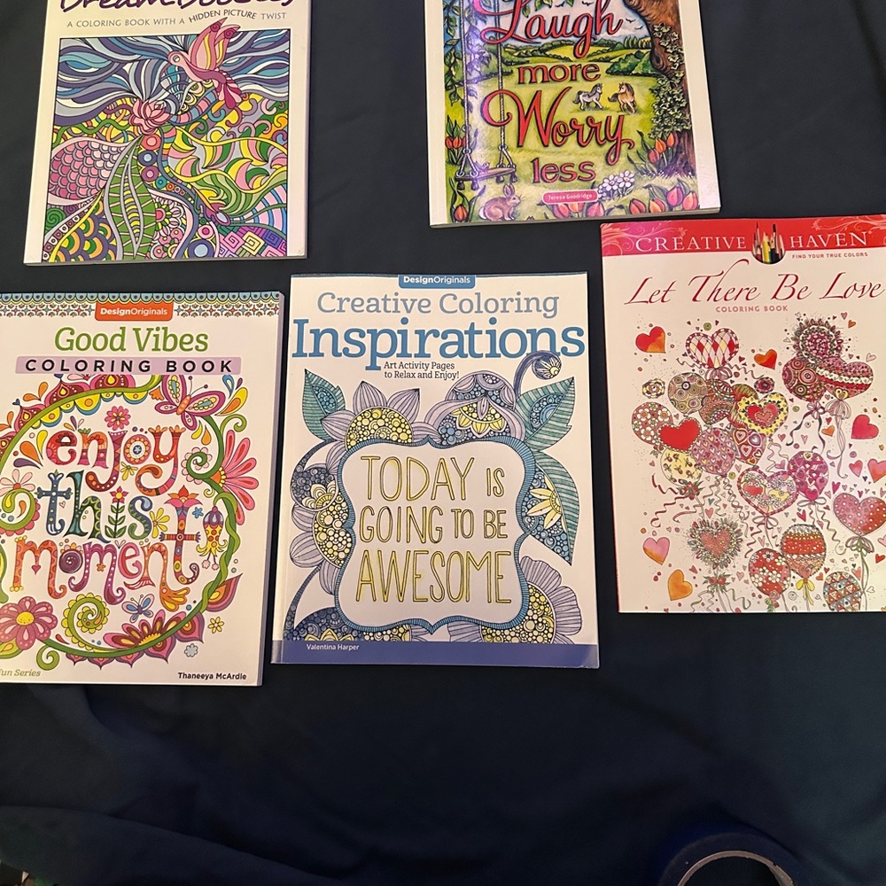 Intricate Purple and Orange Coloring Book Collection